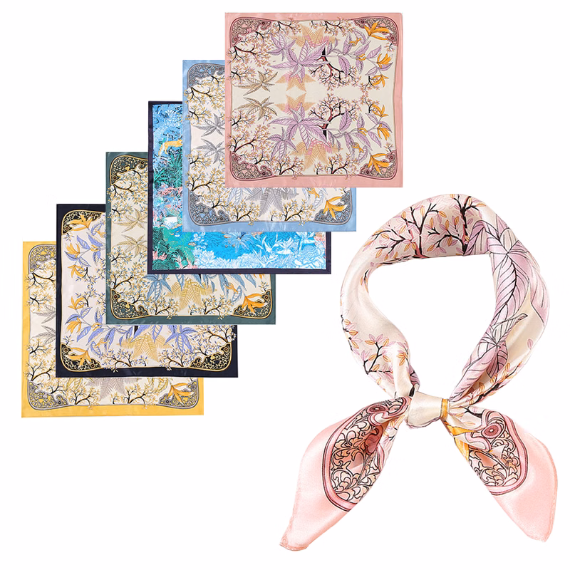Personalized 100% Mulberry Silk Bandana Scarf