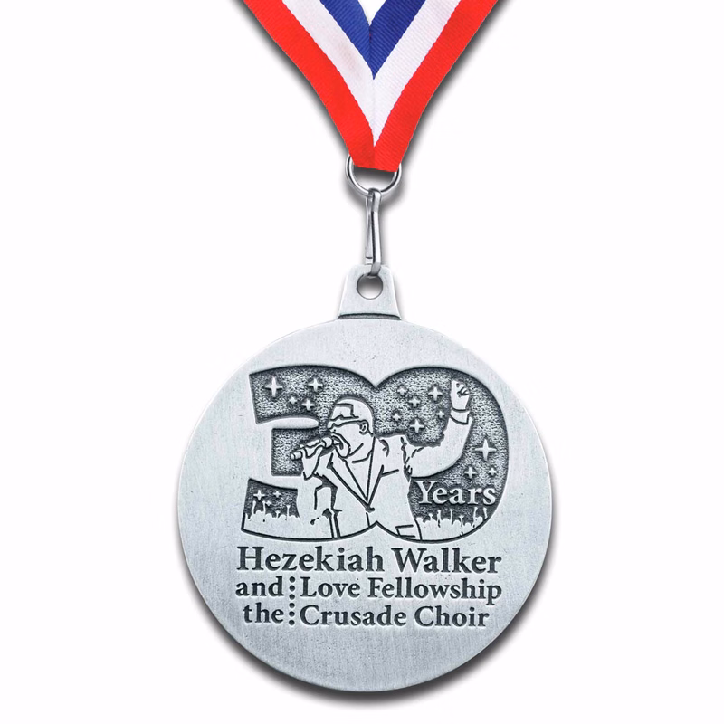 Custom Solid Pewter Medal (Up to 2.5")