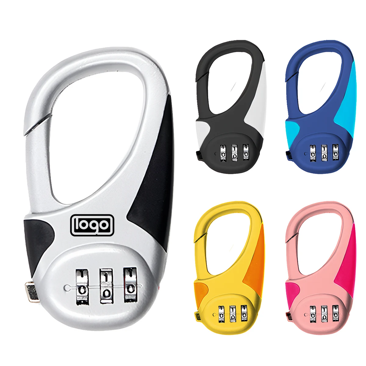 Zinc Alloy Combination Lock Carabiner 1