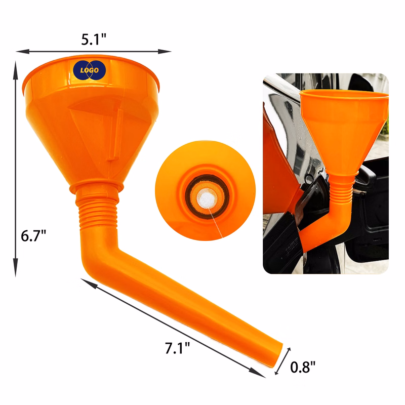 MOQ 50 PCS Lightweight Portable Auto Fuel Funnel