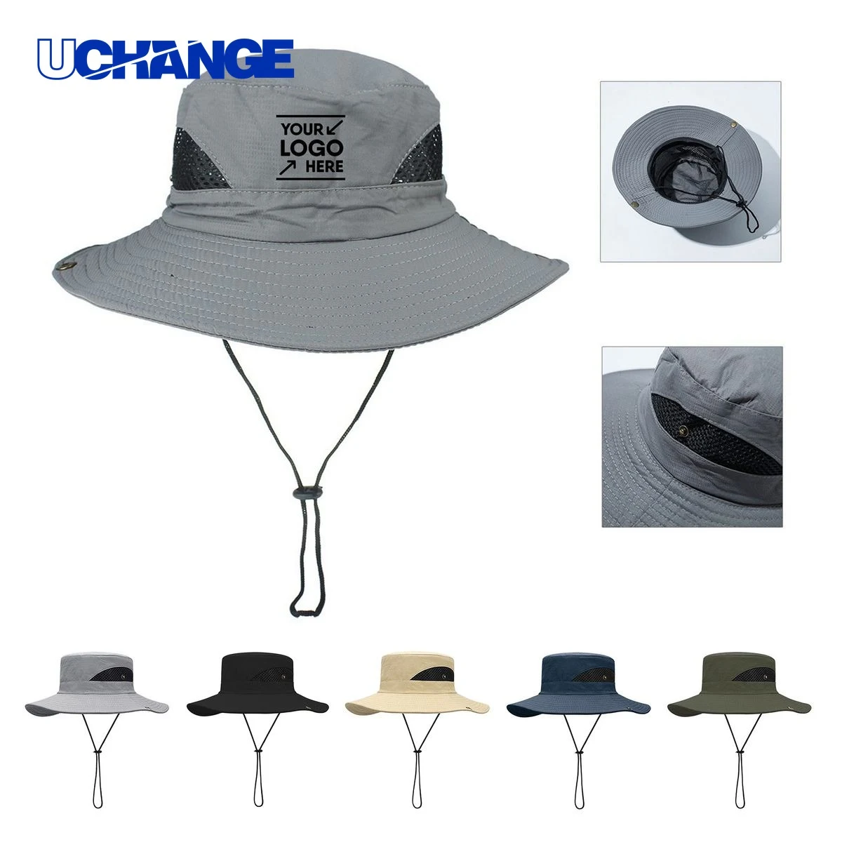 Adjustable Mesh Fisherman Bucket Hat 1