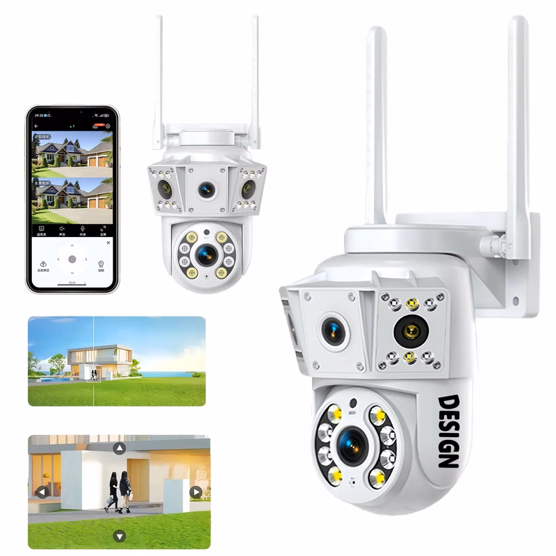 K30 Dual Lens WiFi Security Camera Full Color Night Vision
