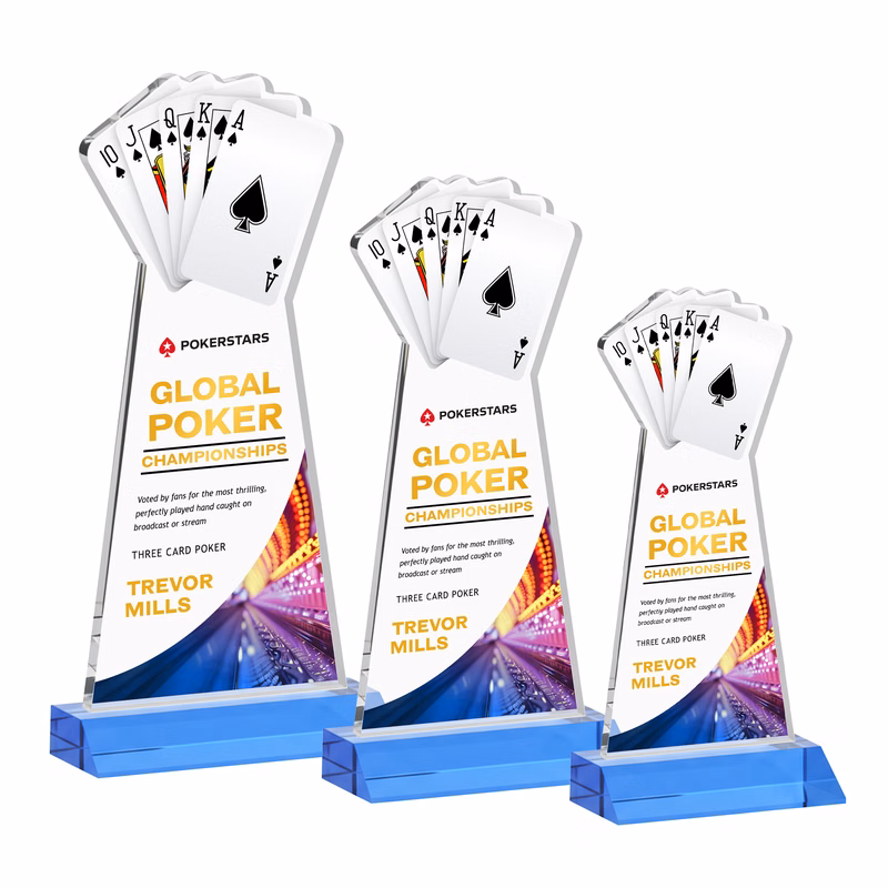 Poker VividPrint™ Award - Sky Blue