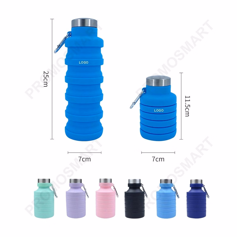 18Oz Silicone Collapsible Water Bottle