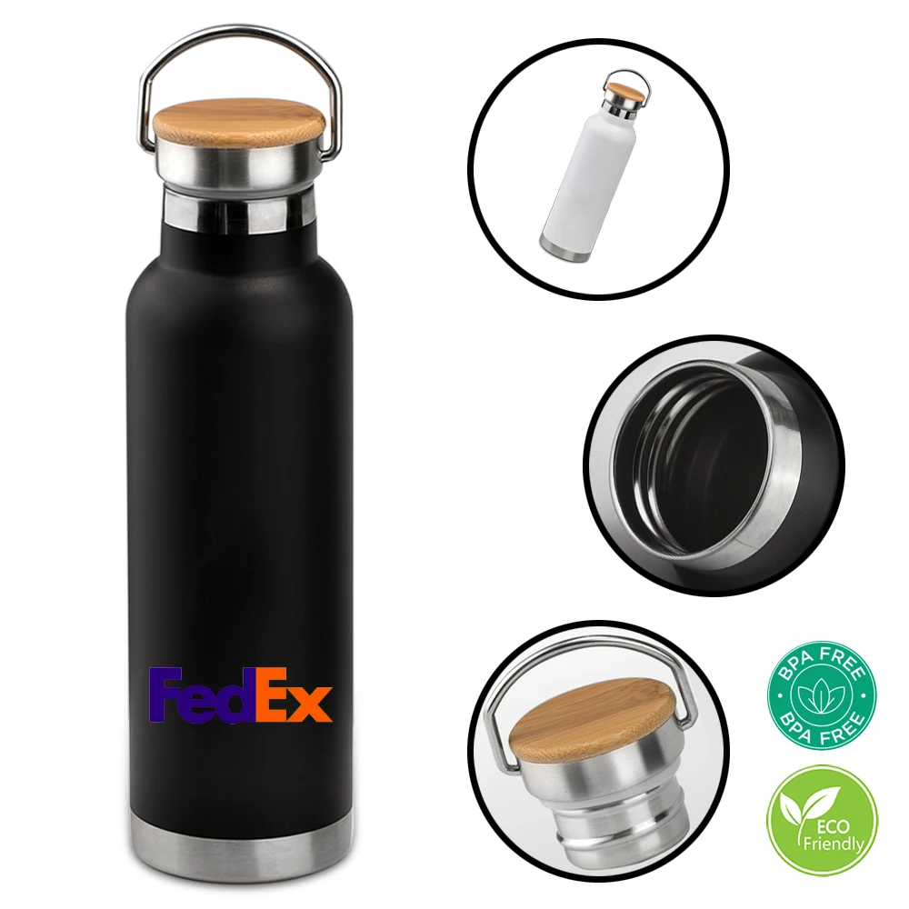 Vacuum Insulation Stainless Steel Water Bottle - 20oz 1