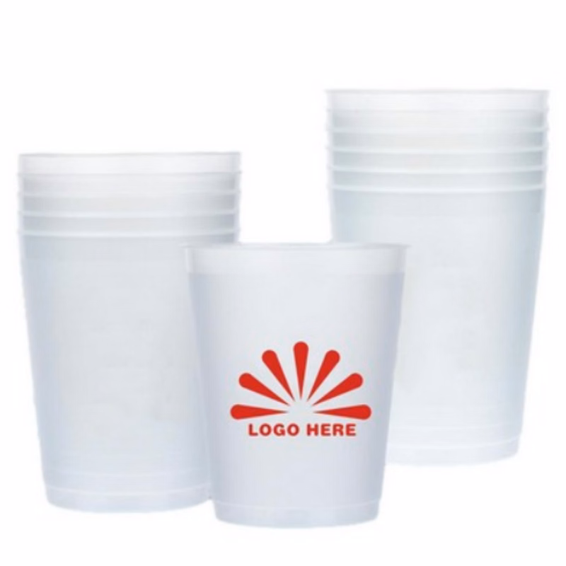 12 oz Clear Plastic Frosted Cup