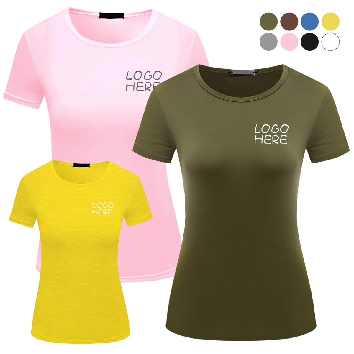 Unisex Polyester Short Sleeve T-Shirts 1
