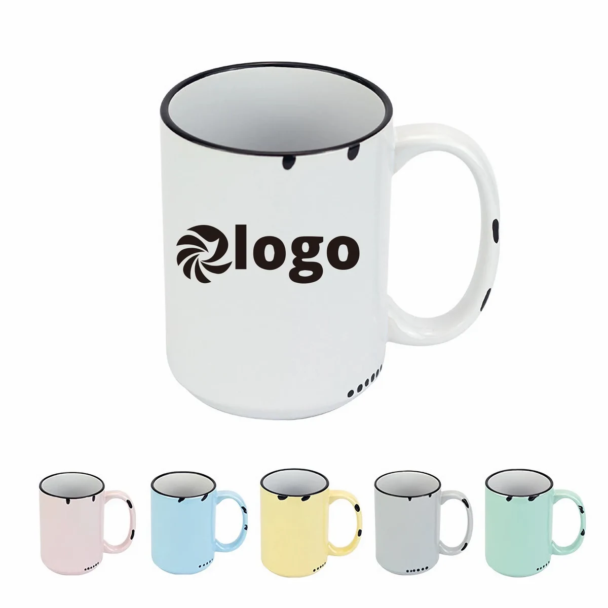 15 Oz Vintage Ceramic Coffee Mug 1