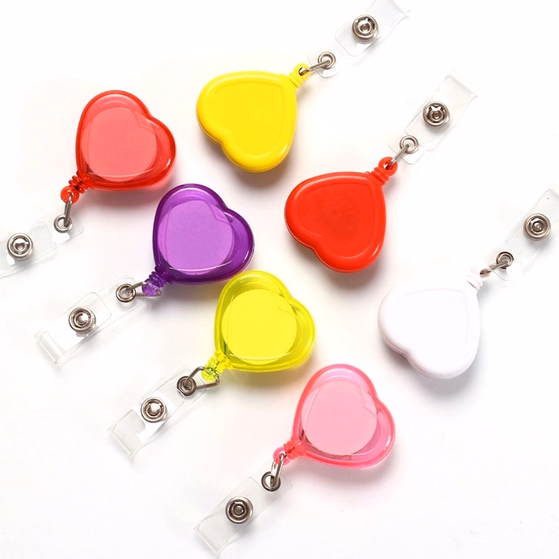 ABS Heart Shape Badge Reel