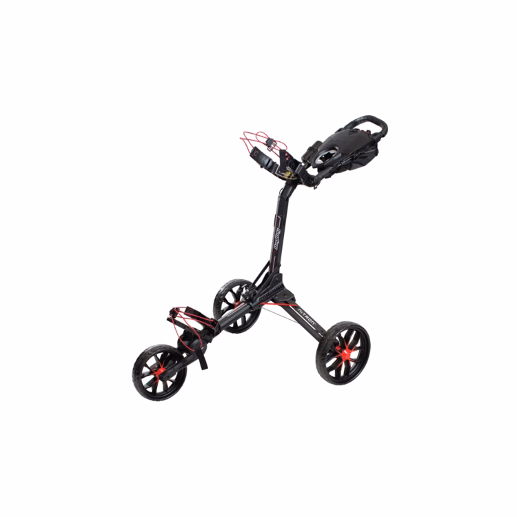 Bag Boy Nitron Auto-Open Push Cart - Black/Red
