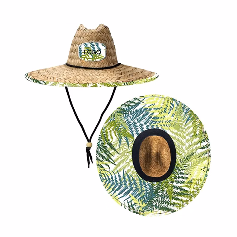 Full Color Custom Straw Summer Beach Hat