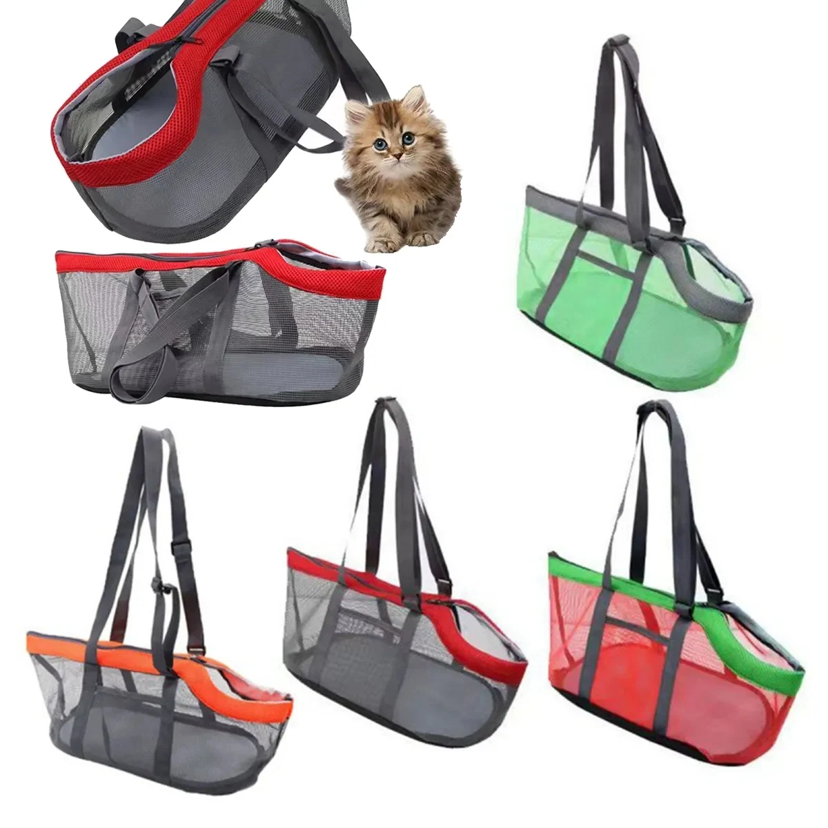Portable Pet Carrying Net Bag 1