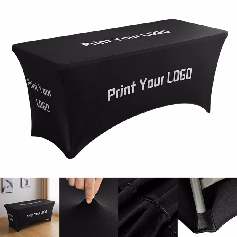 Full Color Custom 6Ft Stretch Tablecloth
