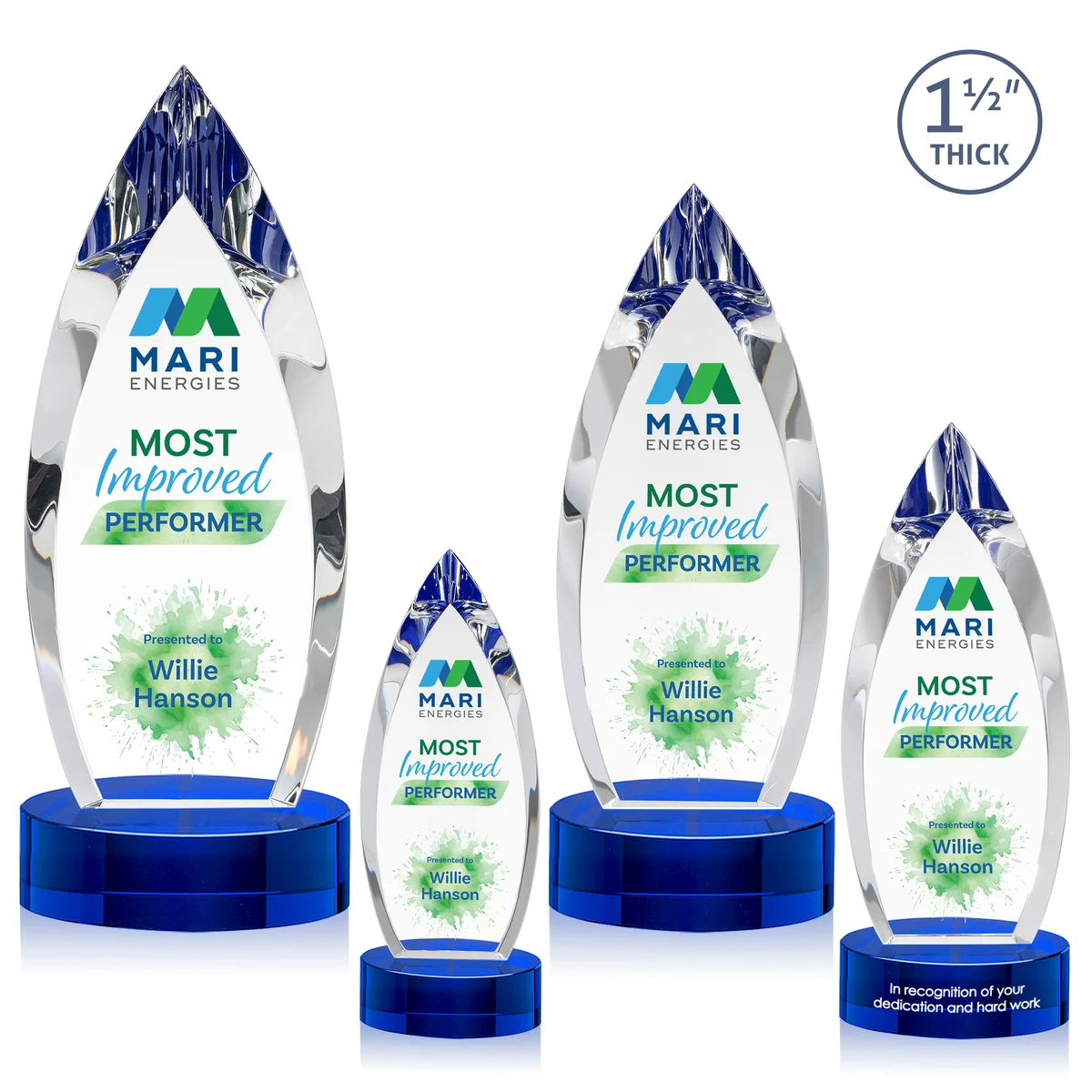 Fortier VividPrint™ Award on Base - Blue 1