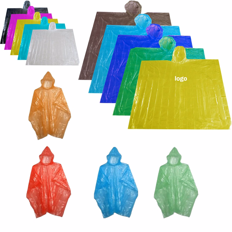 PE Disposable Rain Poncho