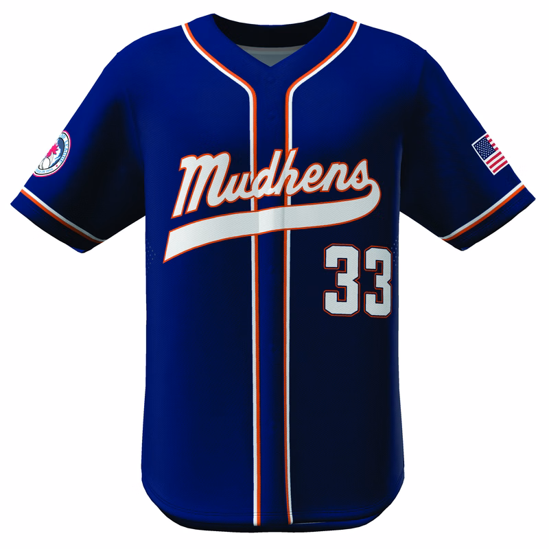 Breeze Full Button Baseball Jersey