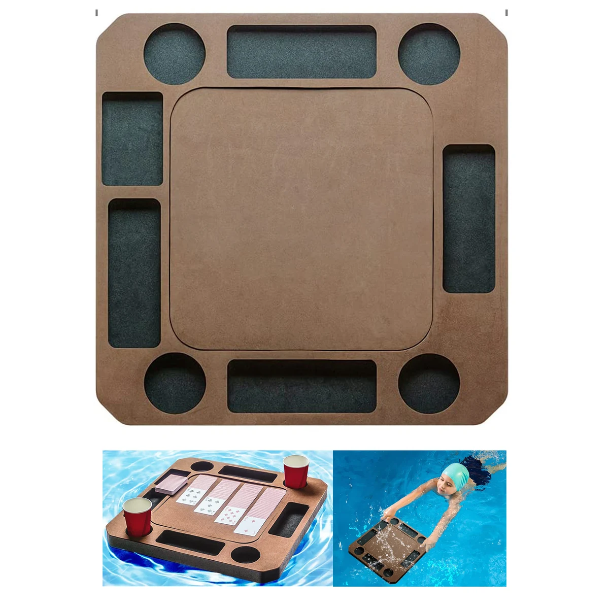 Floating Game Card Table Tray 1