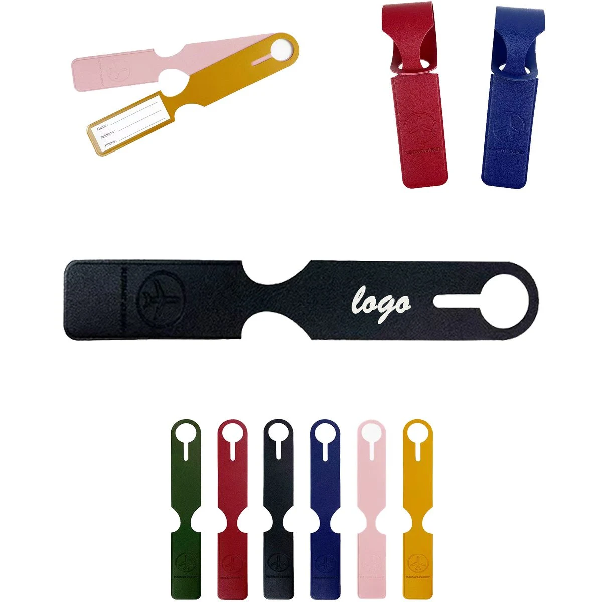 Personalized Logo Print Long Foldable PVC Travel Baggage Ide 1
