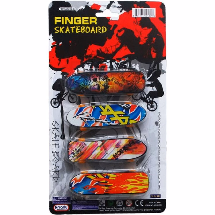 Finger Skateboards Set 4-Pack