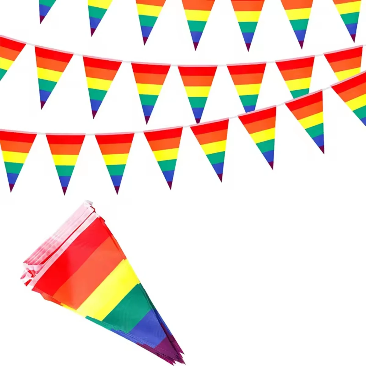 12" x 8" Triangle Spring Bunting Flag 1