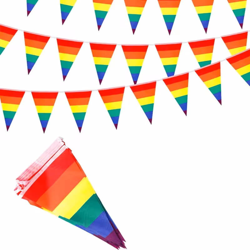 12" x 8" Triangle Spring Bunting Flag