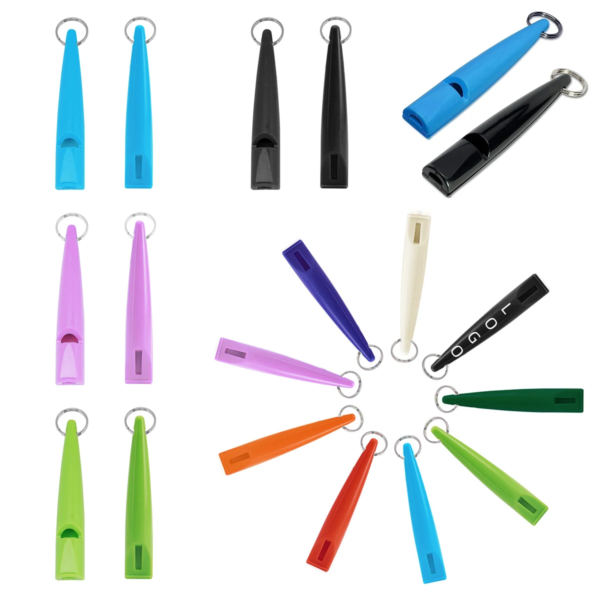 Plastic Dog Training Whistles 1