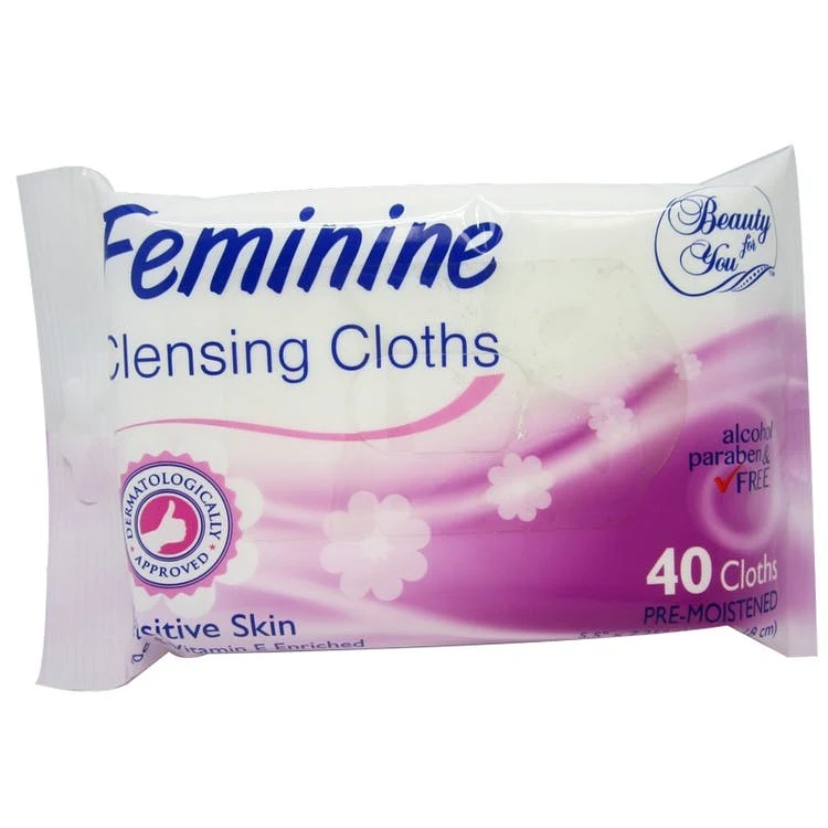 Feminine Cleansing Cloths - Sensitive Skin 40 Pack 1