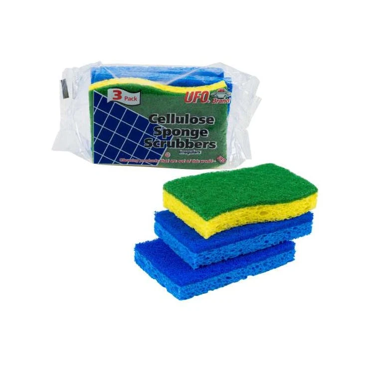 Cellulose Sponge Scrubbers - 3 Pack 1