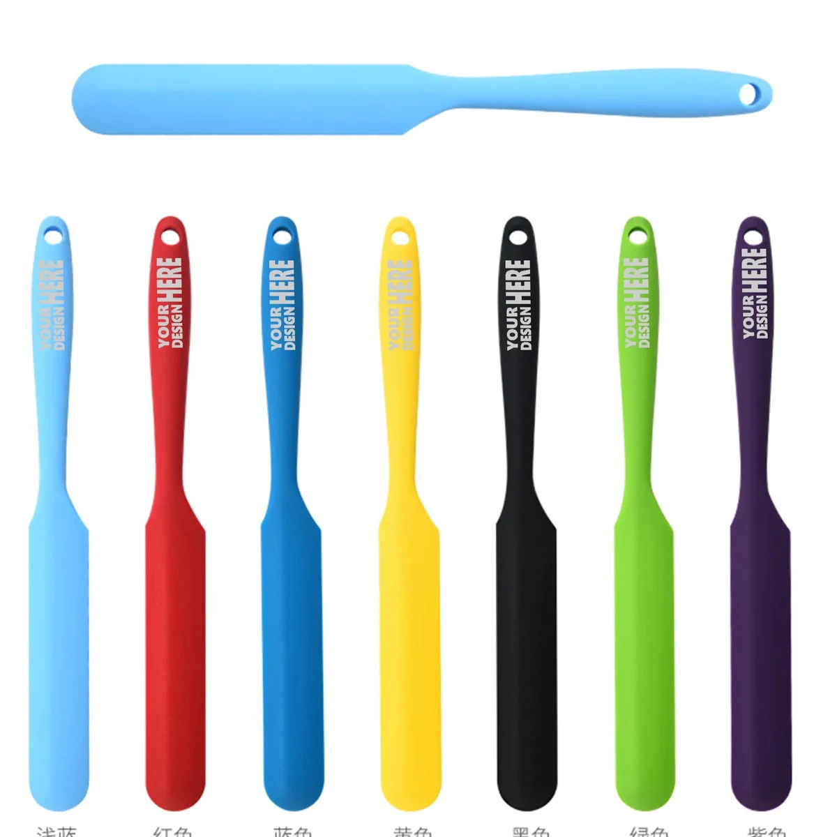 Silicone Jar Scraper With Long Handle 1