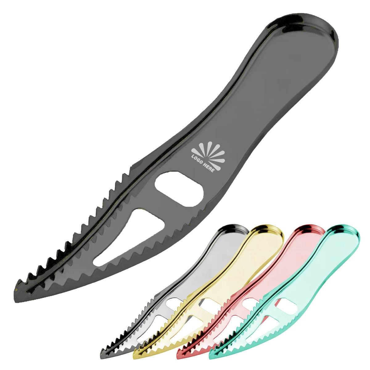 Durable Custom-Logo Fish Scaler and Bottle Opener Tool for Multi-Use Convenience 1