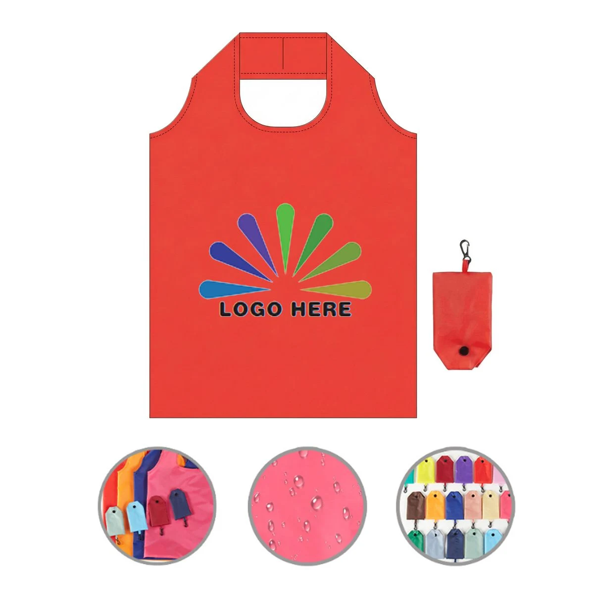 Customizable Eco-Friendly RPET Foldable Shopping Bag for Events 1