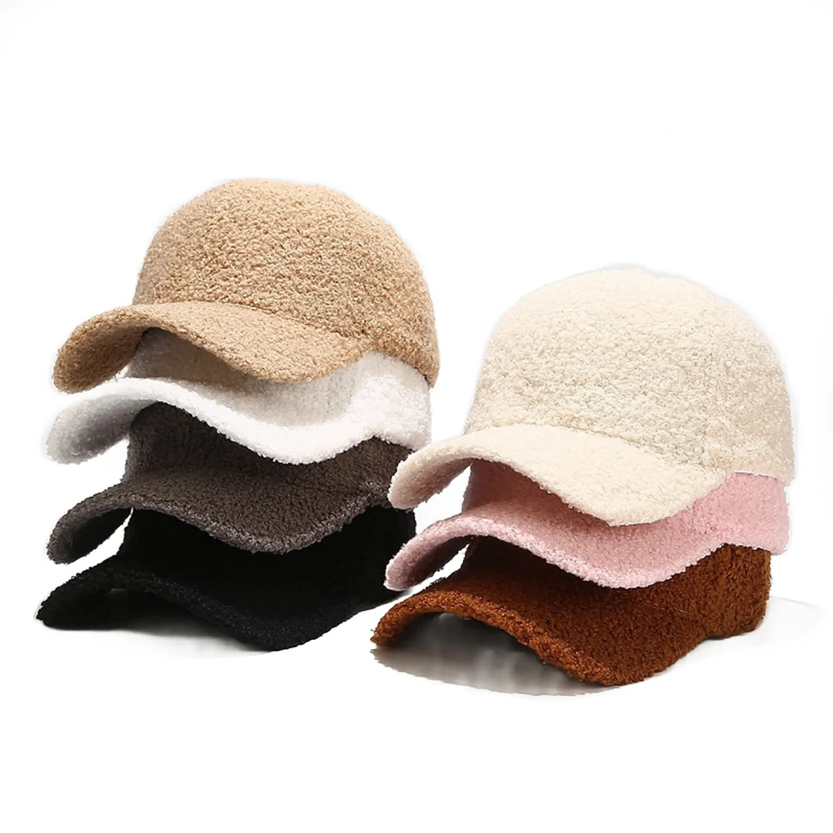 Custom Lamb Wool Baseball Cap 1