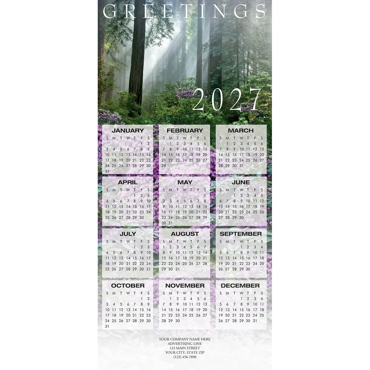 Great Beauty Calendar Cards 1