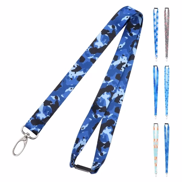 Custom 36" Polyester Breakaway Lanyard with Metal Snap Clasp — Conference ID Holder