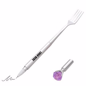 Fork Shaped Pen With Diamond Cap