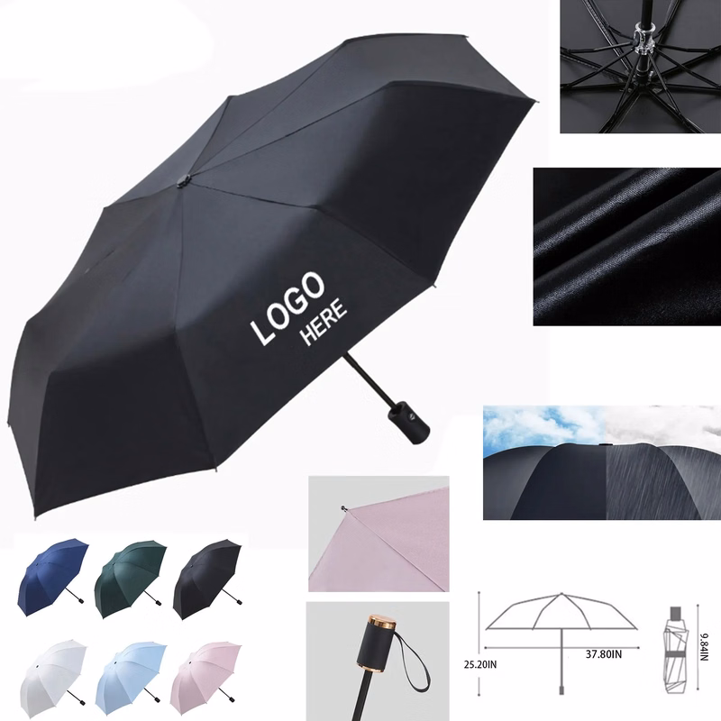 3-Fold Compact Umbrella for Sun and Rain