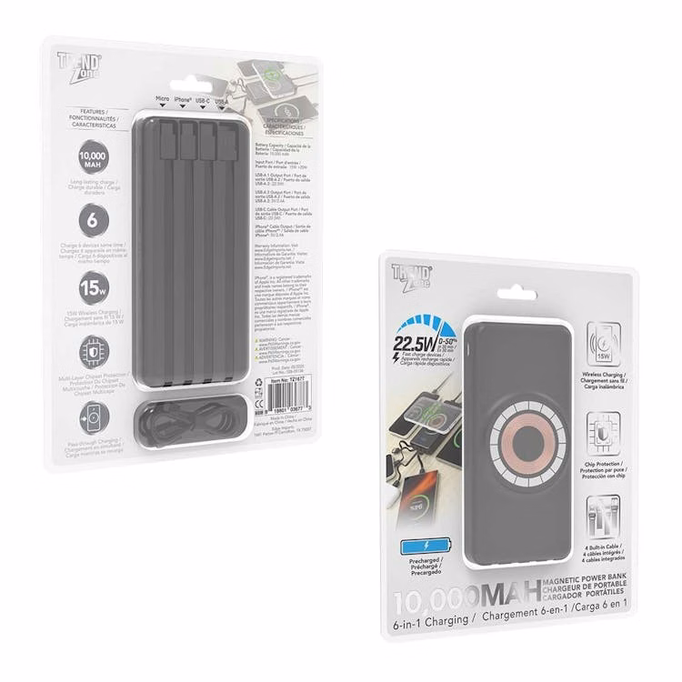 10000mAh PD Power Bank - Black