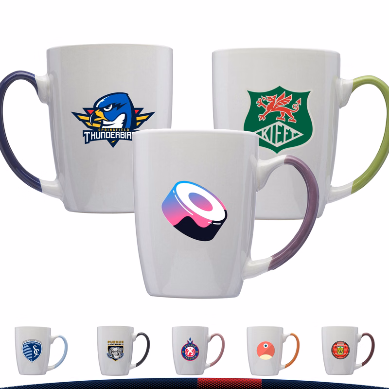 12 oz. Two-Tone Customized Latte Mugs