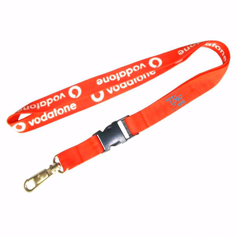 Personalized Color-Printed Lanyard with Tether Buckle