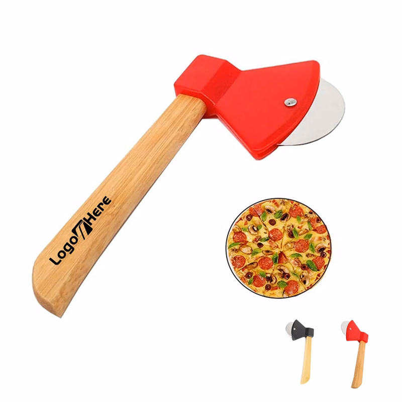 Fire Axe Pizza Cutter With Bamboo Handle