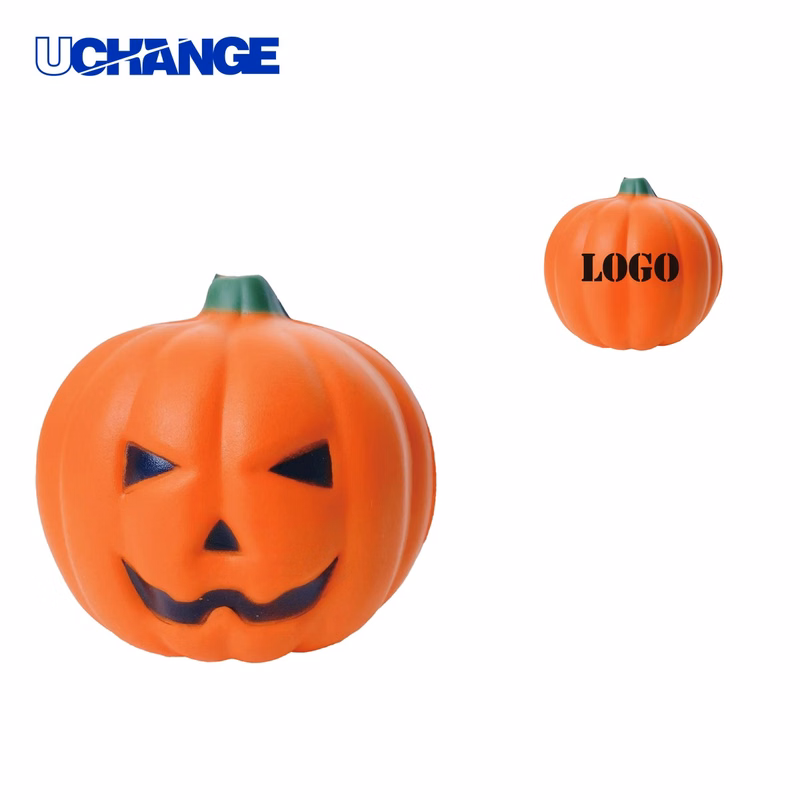 Pumpkin-Shaped Stress Relief Ball