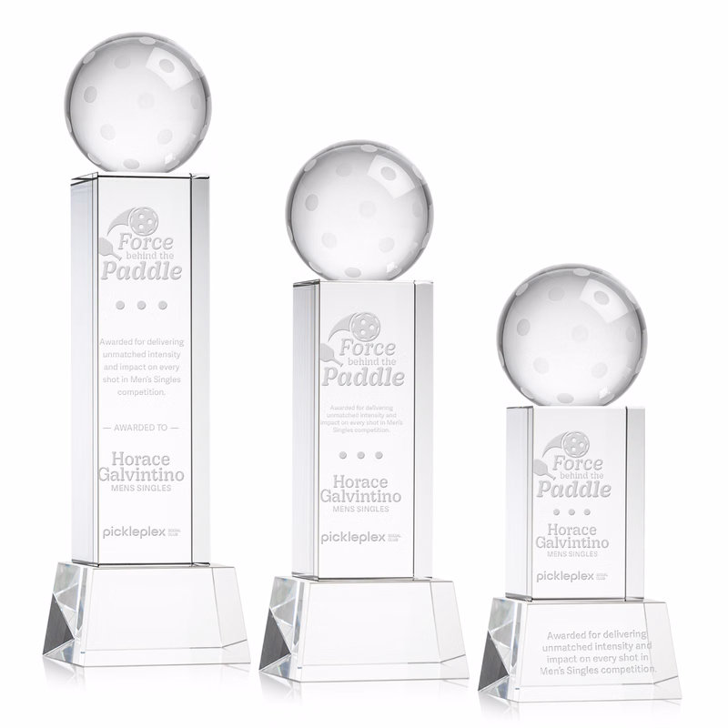 Pickleball Award on Belcroft Base - Clear