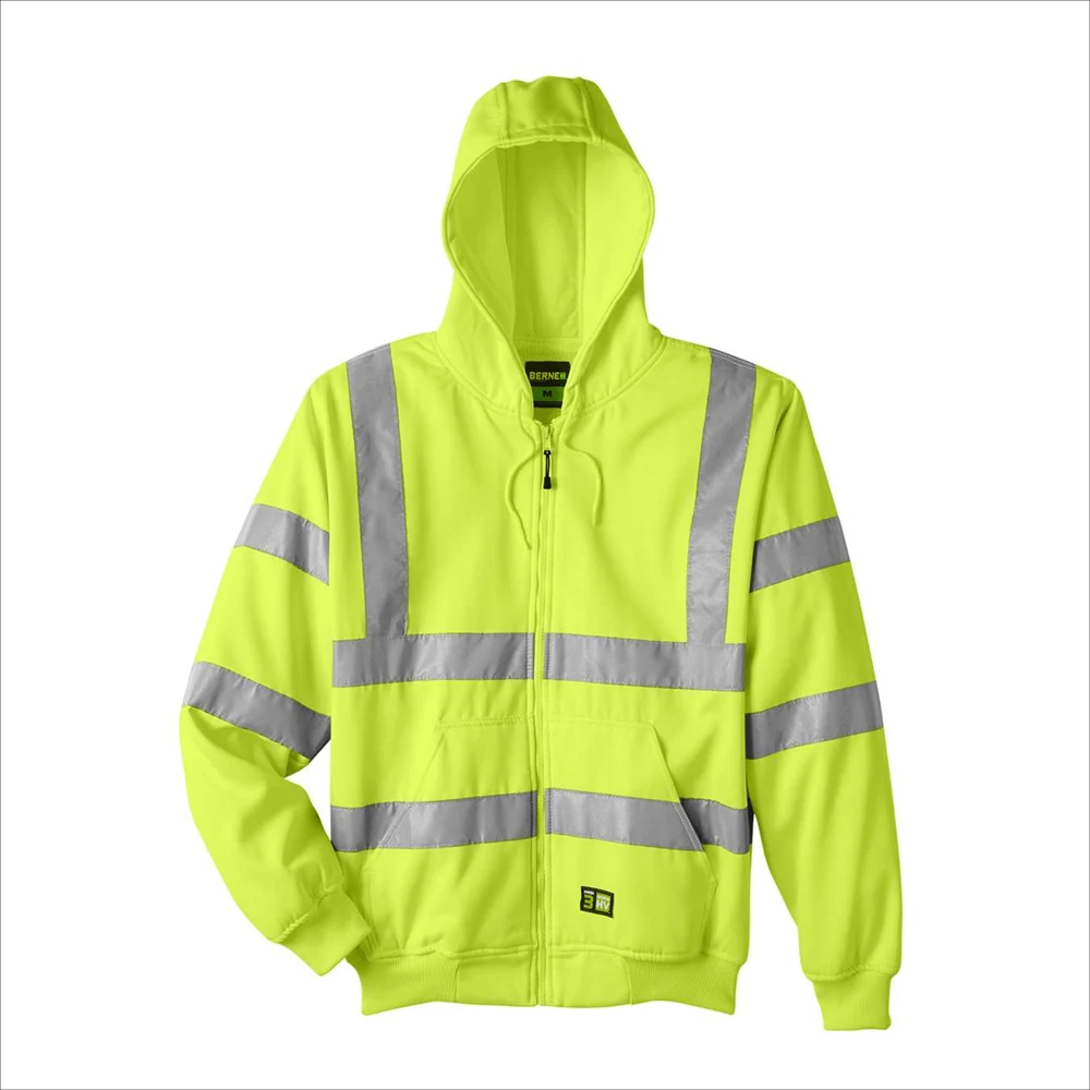 BERNE® Men's Hi-Vis Class 3 Lined Hooded Sweatshirt 1