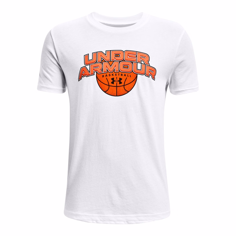 Boys' UA Basketball Wordmark Short Sleeve 