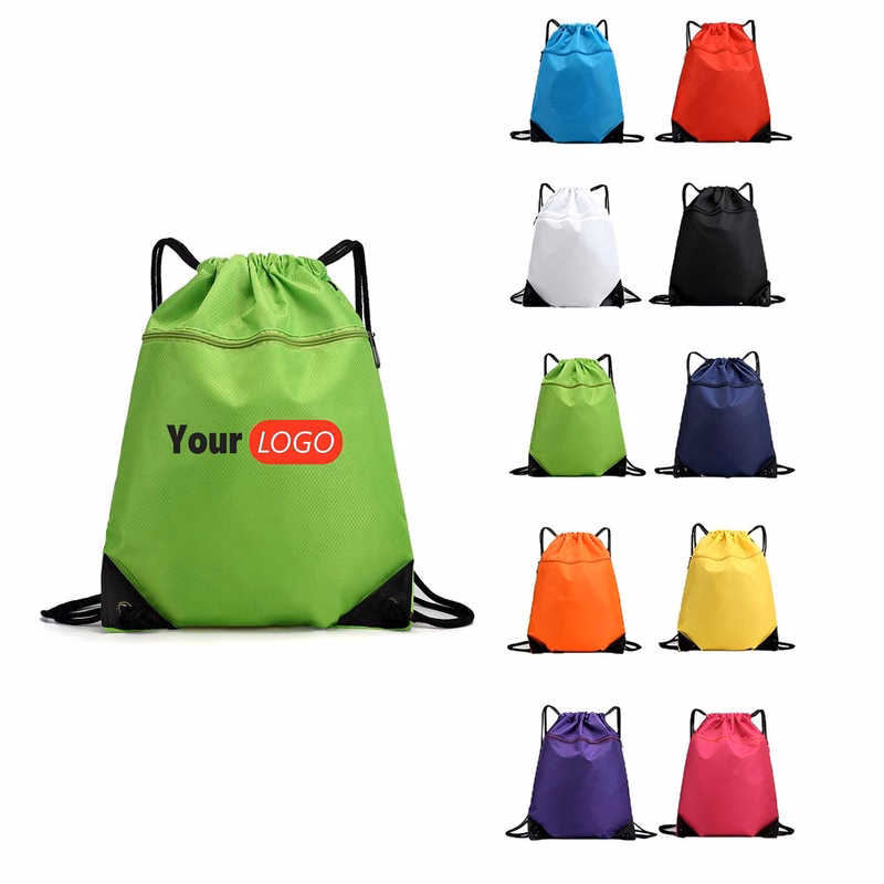 Heavy-Duty Oxford Drawstring Sport Backpack