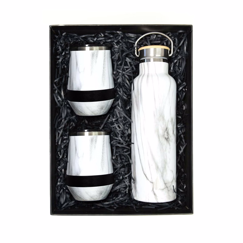 Elemental® Wine Gift Set 25oz Classic Bottle & 10oz Stemless Tumbler - Vacuum Insulated