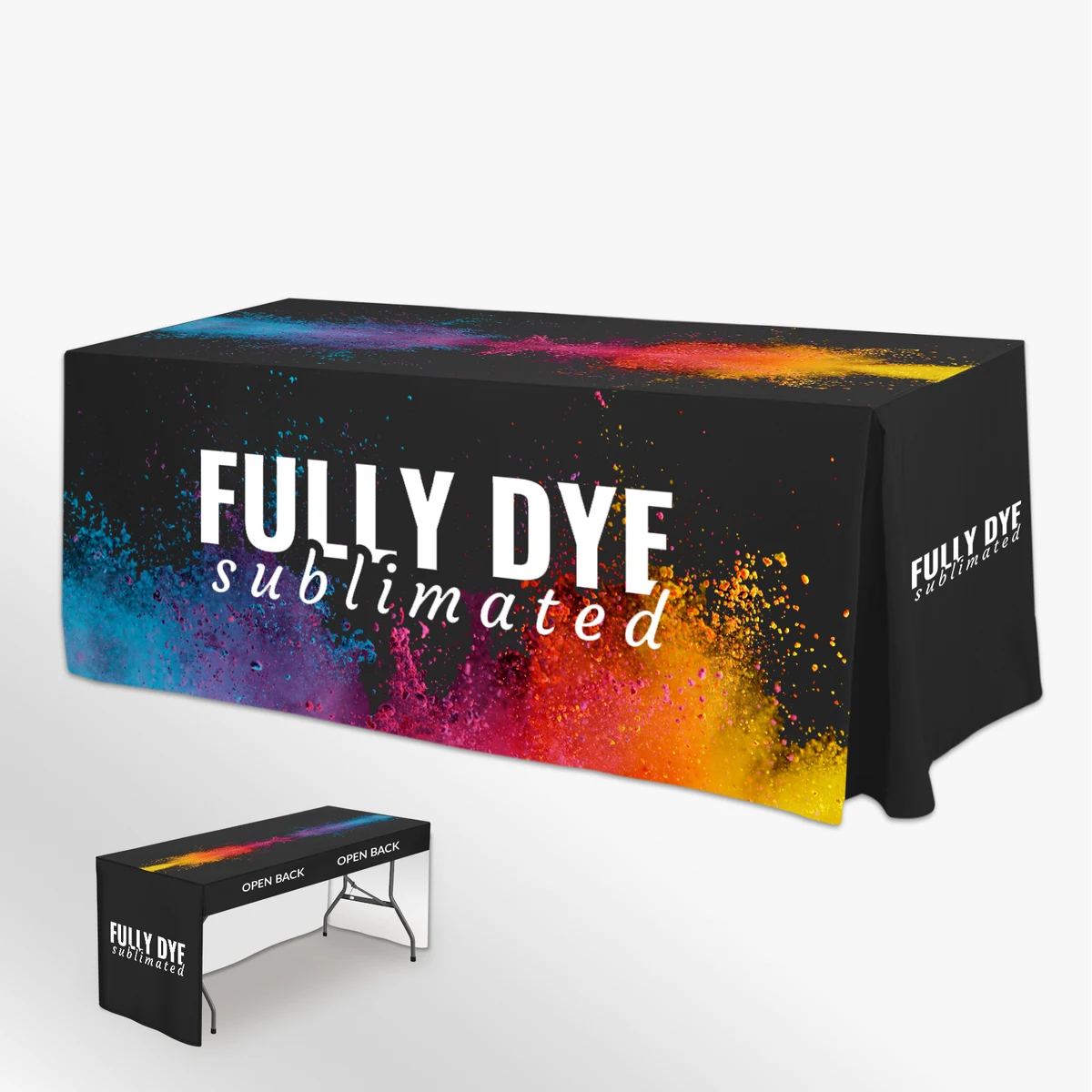4' Fitted Table Cover (3-Sided) 1