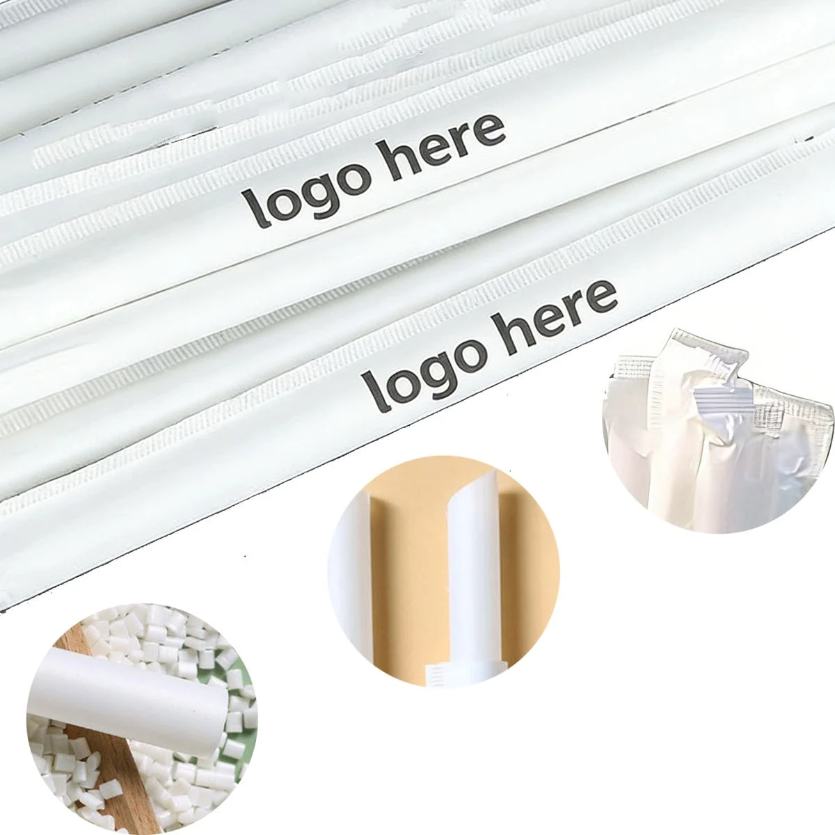 Eco-Friendly Degradable PLA Disposable Straws, Food Grade 1