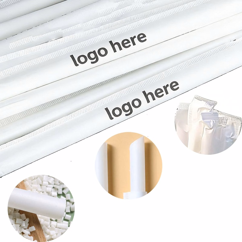 Eco-Friendly Degradable PLA Disposable Straws, Food Grade