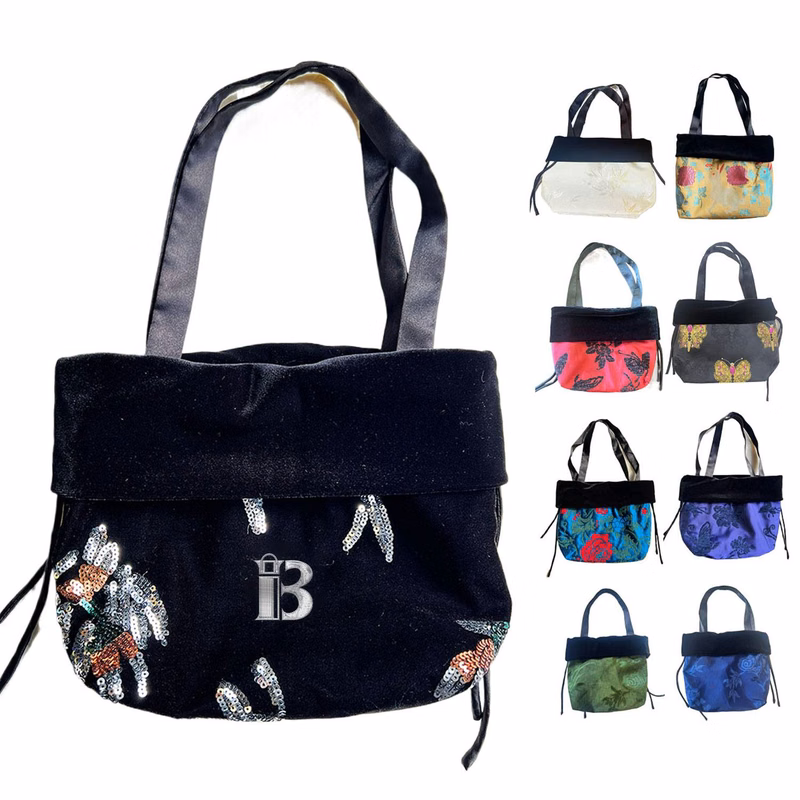 Woman's Velvet Drawstring Bag